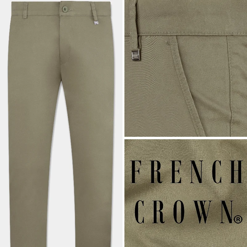 Dune Brown Premium Cotton Chinos Pant