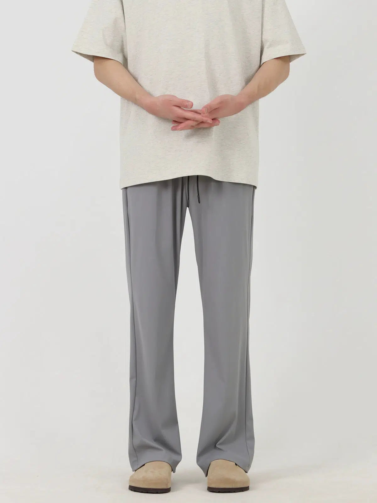 Elastic Waist Casual Pants