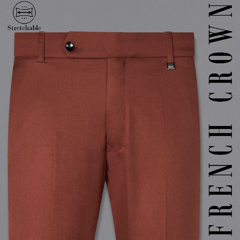 Ironstone Red Stretchable traveler Pant