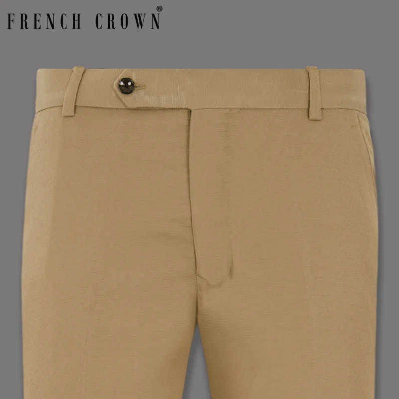 Mongoose Cream Stretchable Premium Cotton traveler Pant