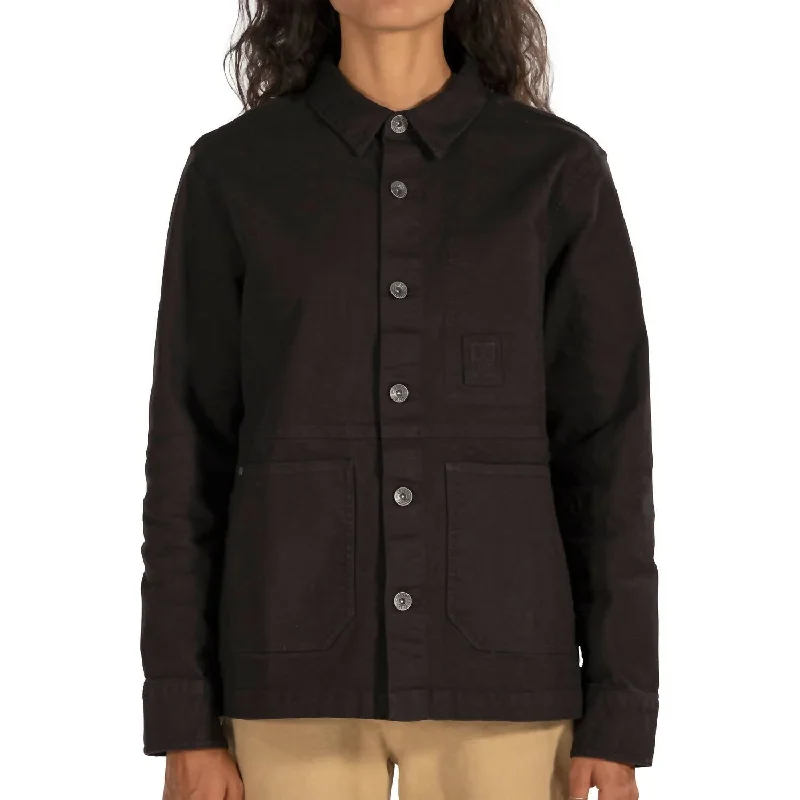 Dirt Utility Jacket In Black