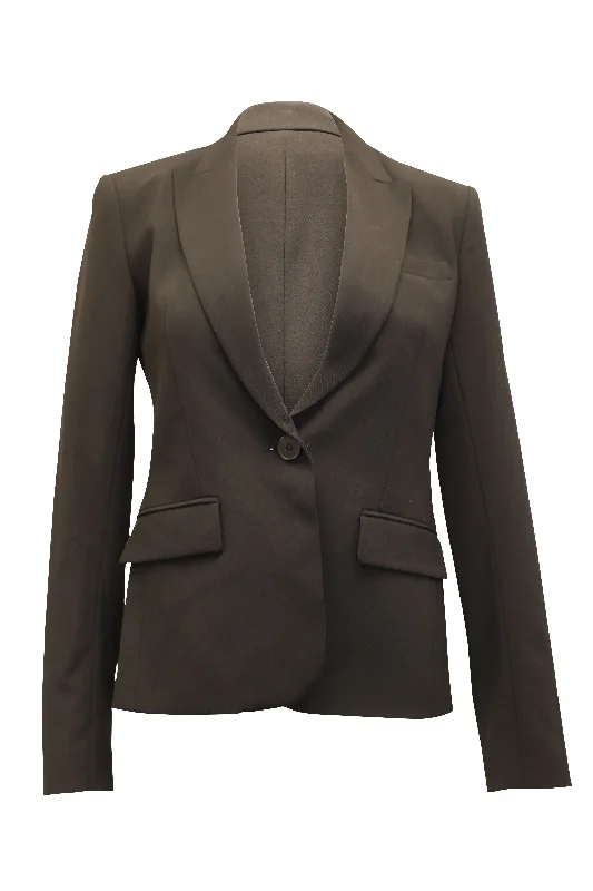 Theory Etiennette Blazer in Black Good Wool