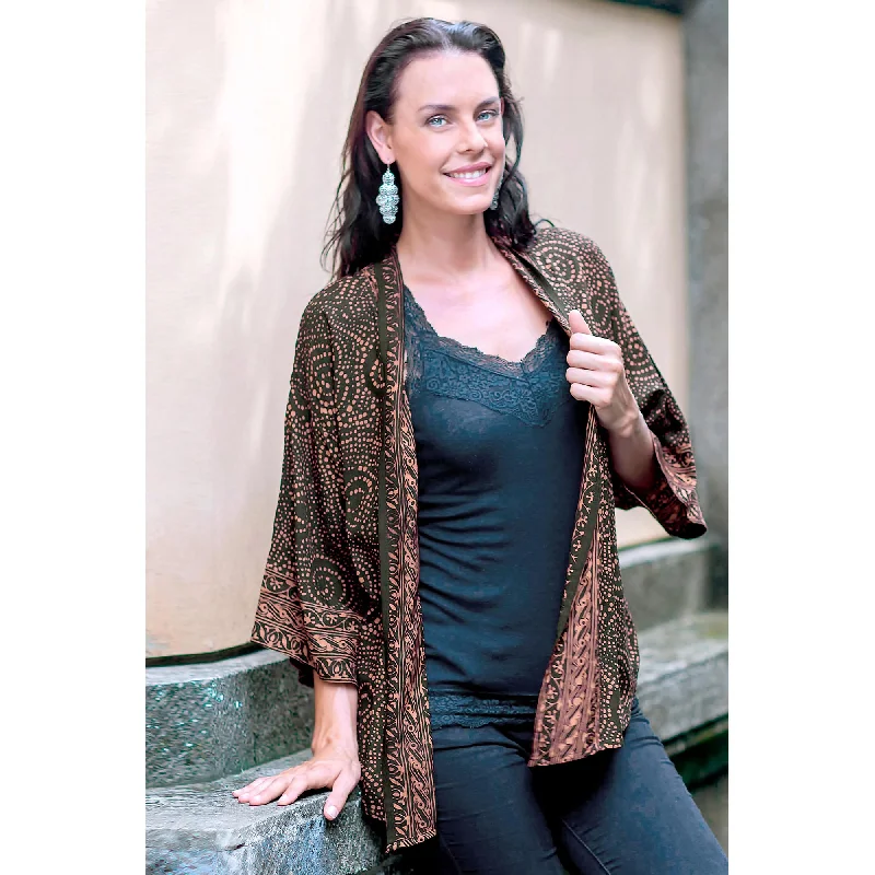 Javanese Brown Batik Jacket