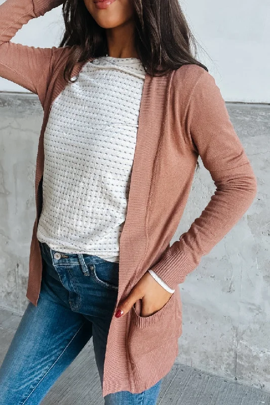 Lightweight Cuddle Cardigan - Marsala