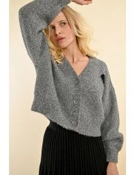 Molly Bracken Short Grey Cardigan