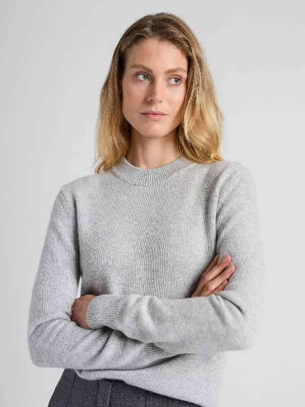 Cashmere sweater "Sofia long" - light grey