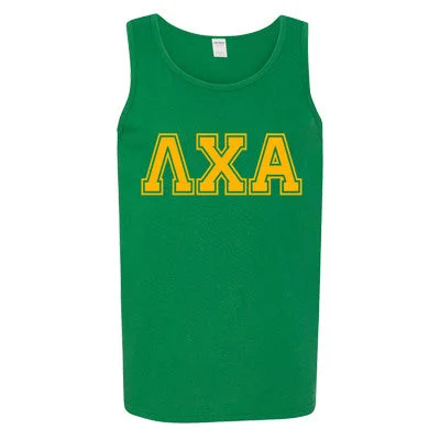 Fraternity Tank Top, Printed Varsity Letters - G520 - CAD