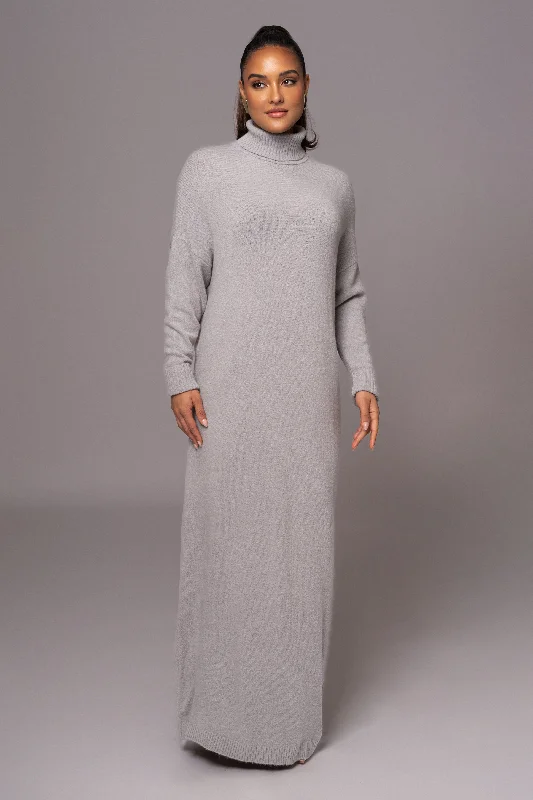 Grey Hartley Knit Maxi Dress