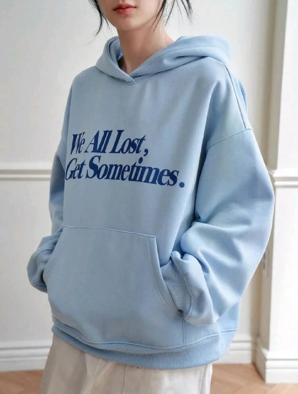 Letter women's oversized hoodie