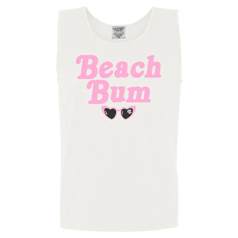 Monogrammed 'Beach Bum' Comfort Colors Tank Top