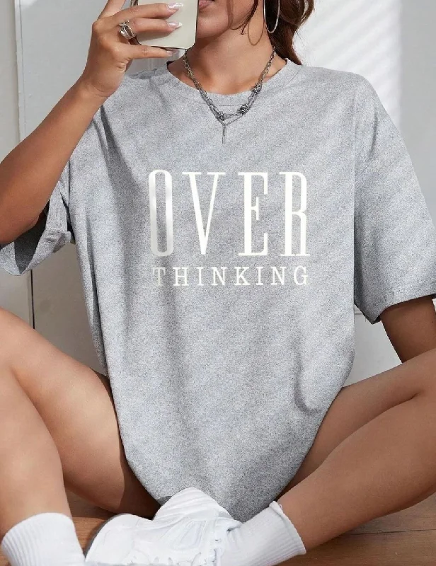 Over thinking women's oversized tshirt