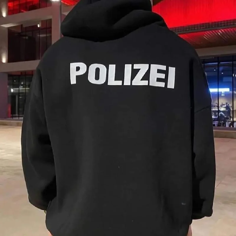 POLIZEI oversized hoodie