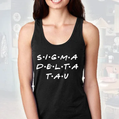 Sorority Tank Top, Printed Friends Design - G520 - CAD