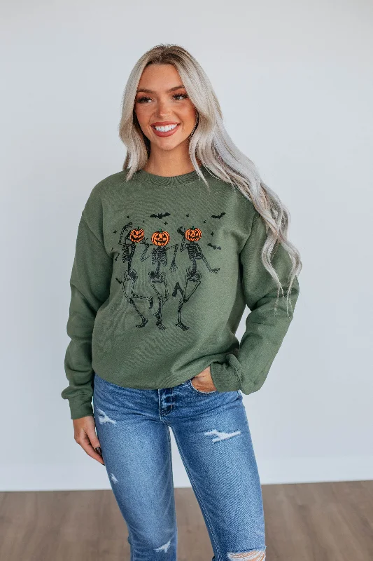 Dancing In The Moonlight Graphic Crewneck - Forest