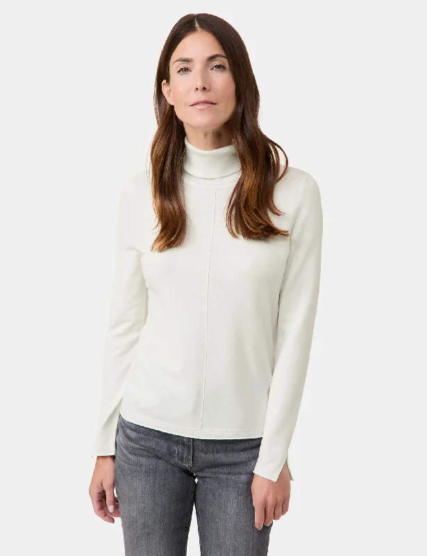 Knit Turtleneck — White