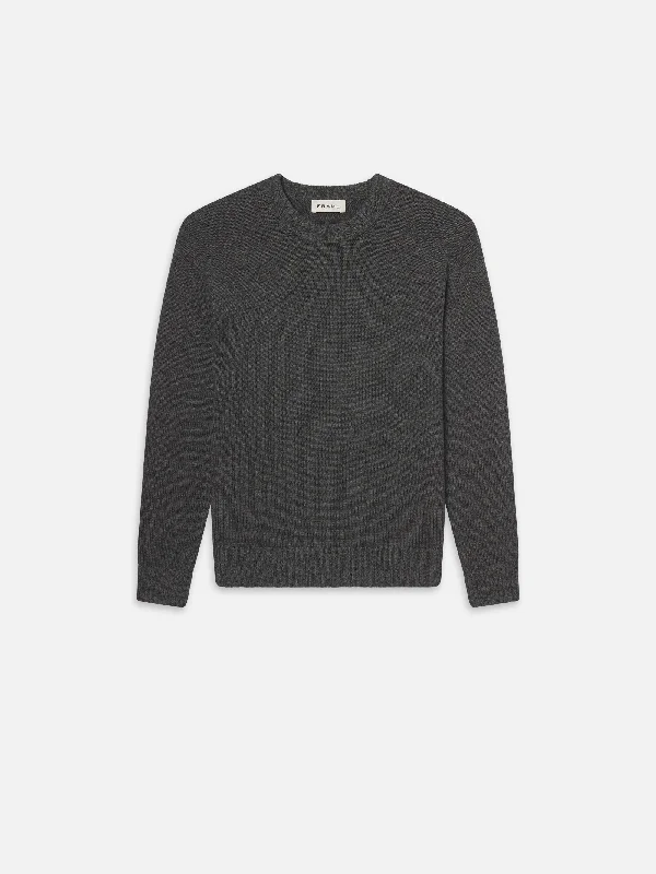 Cashmere Crewneck Sweater -- Dark Grey