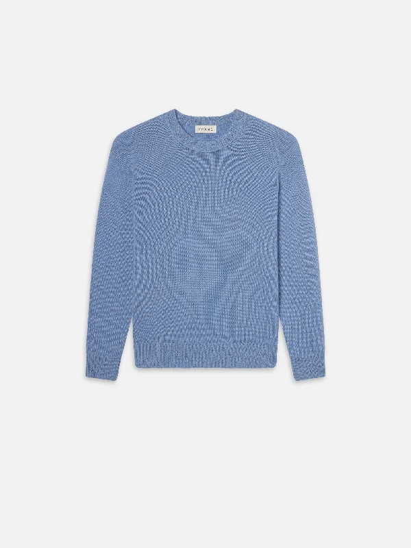 Cashmere Crewneck Sweater -- Soft Blue