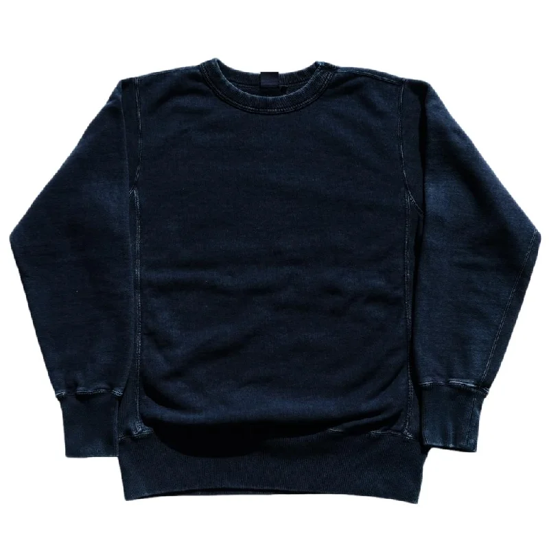 Studio D'Artisan Indigo Garment Dyed "Ishikawadai" Reverse Weave Sweatshirt