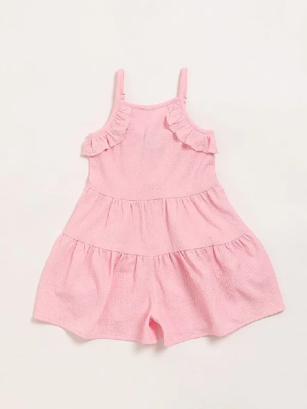 Women's flared office pants Ripped women jeans for a rebellious and fashion - forward style HOP Kids Pink Self-Patterned Dress Women's flared office pants Ripped women jeans for a rebellious and fashion - forward style HOP Kids Pink Self-Patterned Dress